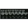 Image 1 : 14 VINTAGE CRYSTAL STEMWARE ETCHED DESIGN GLASSES