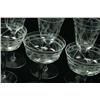 Image 2 : 14 VINTAGE CRYSTAL STEMWARE ETCHED DESIGN GLASSES