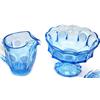Image 5 : LIGHT BLUE FOSTORIA COIN GLASSWARE LOT
