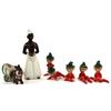 Image 1 : 7 PORCELAIN FIGURINES MADE IN OCCUPIED JAPAN
