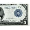 Image 2 : US 1914 $5 FEDERAL RESERVE PHILIDELPHIA BANK NOTE