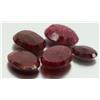 Image 1 : DEALERS LOT OF 5 OVAL CUT RUBY GEMSTONES-76.45 CTW