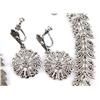 Image 2 : LADIES STERLING SILVER & MARCASITE JEWELRY SUITE
