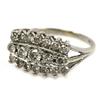 Image 1 : LADIES 14K WHITE GOLD DIAMOND COCKTAIL RING