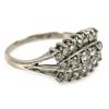 Image 2 : LADIES 14K WHITE GOLD DIAMOND COCKTAIL RING