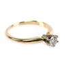 Image 2 : LADIES 14K YELLOW GOLD 1/4 CT DIAMOND SOLITAIRE