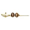 Image 1 : LADIES YELLOW GOLD CAMEO EARRINGS & HAT PIN LOT