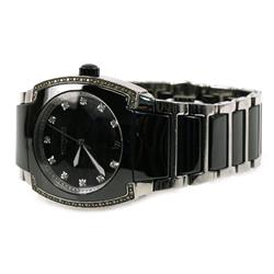 MENS WITTNAUER DIAMOND CERAMIC WRIST WATCH