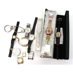 DEALERS LOT OF 12 WRIST WATCHES & WATCH FACES