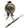 Image 1 : ARGENTINE ALPACA SILVER MATE CUP & BOMBILLA