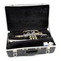 VINTAGE KING TEMPO TWO TONE CORNET WITH CASE