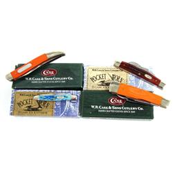 GROUPING OF FOUR KNIVES WR CASE & SONS
