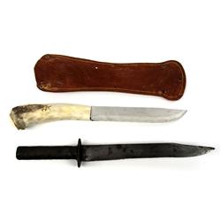 LOT OF TWO HAND MADE CUSTOM KNIVES