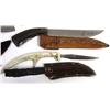 Image 4 : FOUR NOVELTY ANTLER HANDLED BLADES