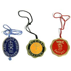 THREE WWII THIRD REICH DAGGER QUALITY CONTROL TAGS
