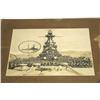 Image 2 : WWII PHOTO OF JAPANESE BATTLESHIP WITH COMPLEMENT