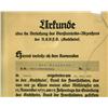 Image 2 : WWII GERMAN 1935 NAZI PARTY CERTIFICATE FRAMED