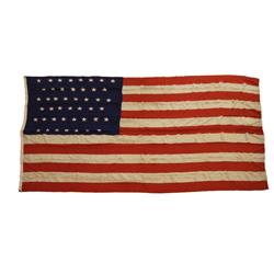 1896-1908 US 45 STAR 8 BY 12 FOOT COTTON FLAG