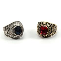 STERLING SILVER VIETNAM VET & WW2 RING LOT