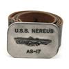 Image 1 : USS NEREUS AS-17 US NAVY SHIP BELT & BUCKLE