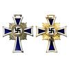 Image 2 : 2 THIRD REICH CROSS GERMAN MOTHER SILVER & GOLD