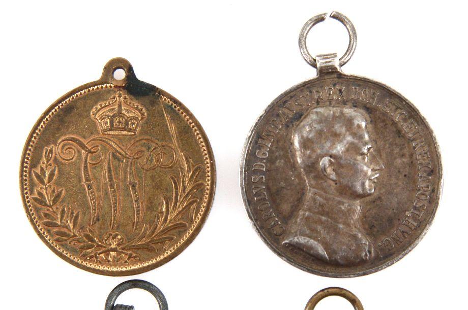 THREE AUSTRIAN AND ONE IMPERIAL GERMAN MEDALS WWI Three austrian and one imperial german medals wwi