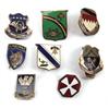 Image 1 : LOT OF 9 DISTINCTIVE MILITARY INSIGNIA WWII