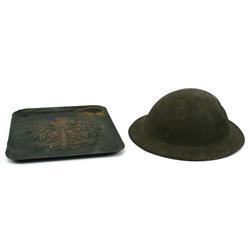 WW1 DOUGHBOY HELMET & IMPERIAL GERMANY EAGLE