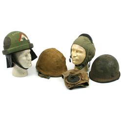 MIXED LOT OF FIVE HELMETS