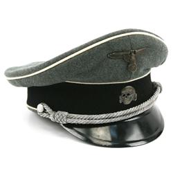 REPRODUCTION WWII SS OFFICER VISOR CAP