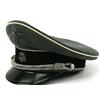 Image 3 : REPRODUCTION WWII SS OFFICER VISOR CAP