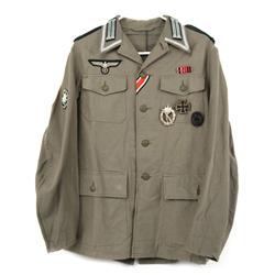 REPRODUCTION WWII GERMAN JAGER DIVISION TUNIC