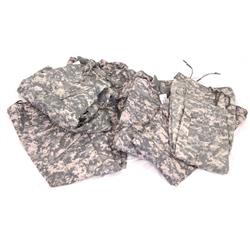 THREE SETS OF MILITARY ISSUE ACU SHIRTS TROUSERS