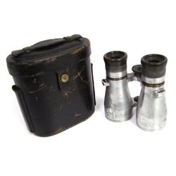 WWII GERMAN SPINDLER & HOYER BINOCULARS W CASE
