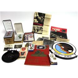 MULTI WAR MILITARY COLLECTION MEDALS PHOTOS & MORE