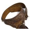 Image 2 : TWO TOOLED LEATHER PISTOL BELTS WITH HOLSTERS
