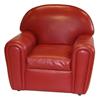 Image 1 : NORWALK FURNITURE LEATHER CLUB CHAIR IN RED