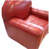Image 3 : NORWALK FURNITURE LEATHER CLUB CHAIR IN RED