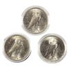 Image 2 : 3 BRILLIANT UNCIRCULATED SILVER PEACE DOLLAR LOT