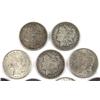 Image 2 : 9 SILVER MORGAN DOLLARS 1880 TO 1921