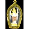 Gold Vermeil Ganesh Amulet (JEW-2565)