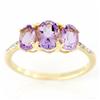 1.88ct Natural Amethyst Diamond 9k Yel Gold Ring (JEW-9364X)