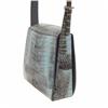 Image 3 : Ladies Light Gray Crocodile Handbag (ACT-089)