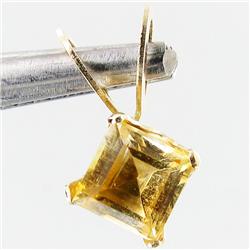 0.94ctw Citrine 10k Gold Pendant (JEW-2940)