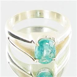 22.95ctw Colombian Emerald Sterling Ring (JEW-2737)