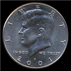 2001D JFK 50c MS67 (COI-8721)