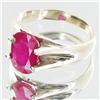 Image 2 : 22.5ctw Mozambique Ruby Sterling Ring (JEW-2716)