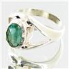 Image 2 : 27.55ctw Colombian Emerald Sterling Ring (JEW-2748)