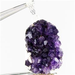 56.48ctw Uruguay Amethest & Silver Pendant (JEW-3010)