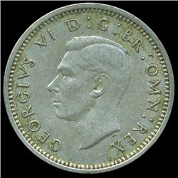 1941 Britian 3p Silver XF/AU ERROR (COI-8821)